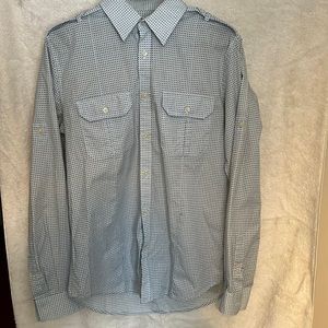 Unique Express button down with Epaulets